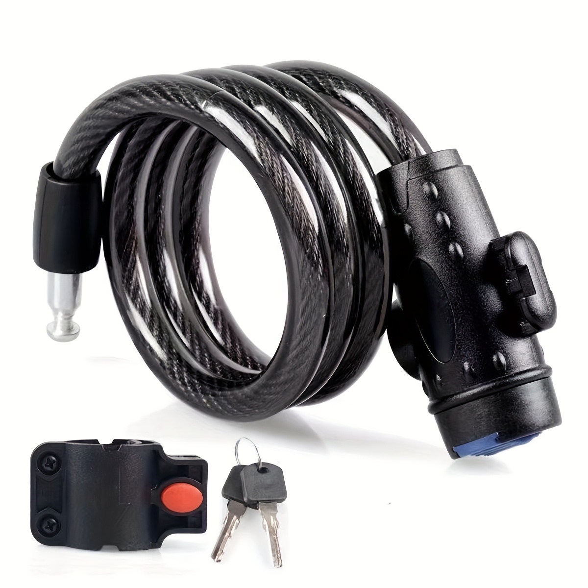 TEMU Bicycle Anti-theft Lock Single Bike Lock Long Lock Shackle Lock Universal Bicycle Lock