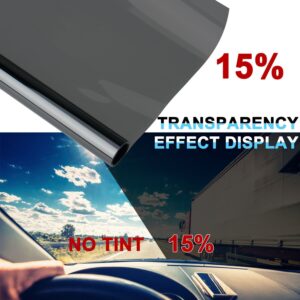 TEMU Car Window Foils Tint Tinting Film Roll Car Window Glass Summer Solar Uv Protector