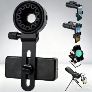 TEMU Compatible Universal Cell Phone Holder Clip For Binoculars, Monoculars, Scopes, And Telescopes