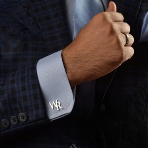 TEMU Custom-made Letter Cufflinks For , Wedding Cufflinks, Personalized Cufflinks, Engraved Cufflinks, Men's Cufflinks, Best Man Cufflinks