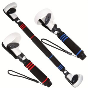 TEMU For Vr Handle Long Accessories For Oculus Quest 2, For Vr Controller Extension Grip Accessories For Vr Beatsaber Extenders Handles And For Vr