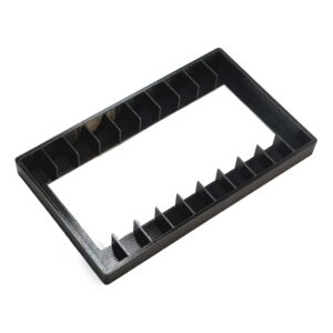 TEMU Magnetic Tape Organizer | Brushed Plastic Tiered Shelf For Tape Storage , Ideal For Musical Instruments