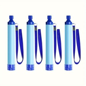 TEMU Outdoor Water Filter Personal Water Filtration Straw Emergency Survival Gear Water Purifier For Camping Hiking Climbing Backpacking