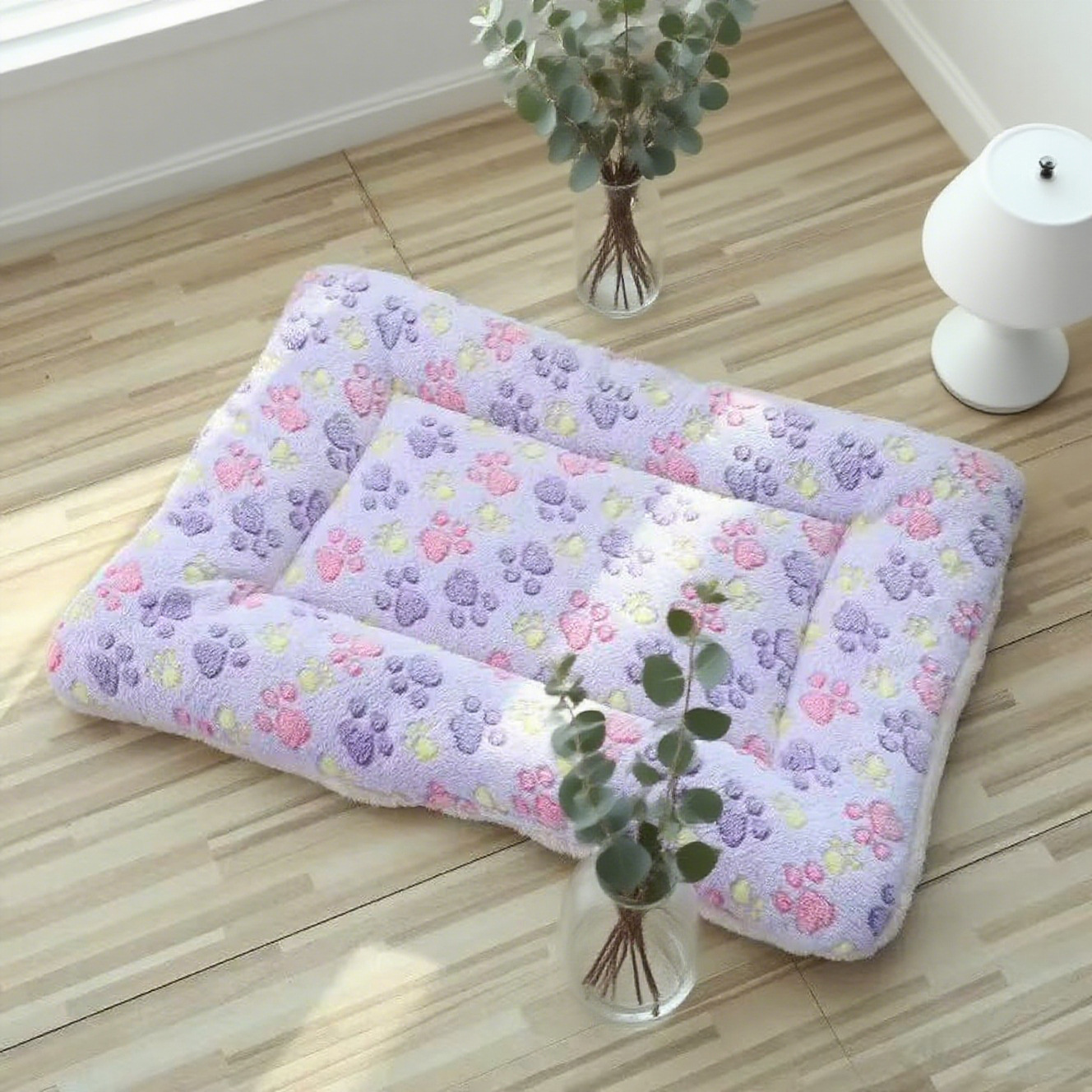 TEMU Pet Mat Cat Bed Dog Bed Plush Pet Mat Winter Warm Dog Bed Sleeping Mat Pet Bed