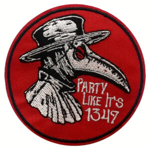 TEMU Plague Doctor Like 1347 Embroidery Heat Transfer Stickers, First-aid Kit, Kits, Backpack, Clothing Decoration Accessories, Diy Sewing Or Hot