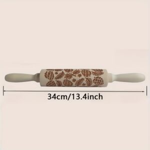 TEMU Printing Rolling Pin, Embossing Rolling Pin, Laser Engraving Rolling Pin, Biscuit Decorating Roller, Suitable For Christmas Gifts