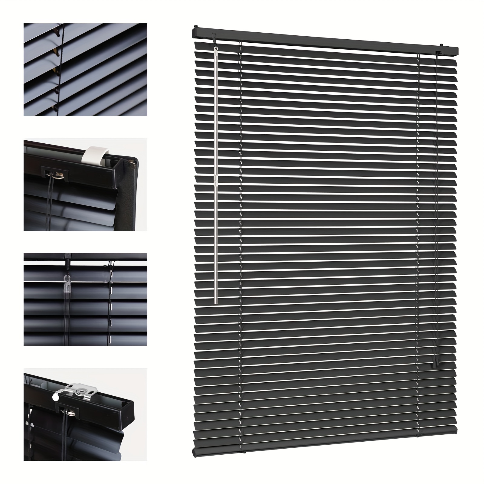 TEMU Sekey Clamp-mounted Blinds, No-drill Blinds, Aluminum Blinds, Window Shades, Installation Kit, Hanging