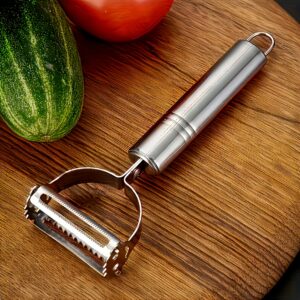 TEMU Stainless Steel Peeler, Universal Kitchen Vegetable Peeler And Slicer/spiralizer, Multi-functional Potato Peeler, Fruit And Vegetable Julienne