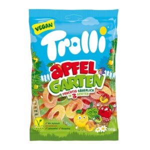 TEMU Trolli Garden - Fruity Sour Rings Mix (apples Garden), Vegan & Gluten Free - 150g