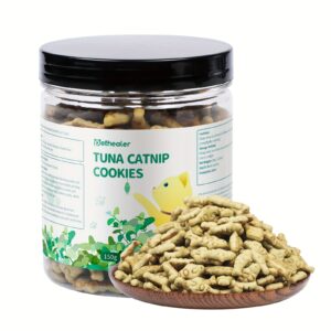 TEMU Tuna Biscuits - Fish-shaped, Digestive-enhancing Cat Treats For Hairball Relief, , And Indoor Snacks With , Indoor Cat Treats | Natural Cat