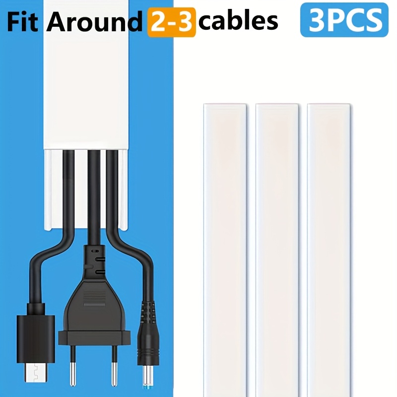TEMU Tv Cable Hider, 47in Cable Cover, Medium Cable Hider, Cable Cover For About 2-3 Cables, Cable Slot Cable Hider, Cable Hider, Cable Cover