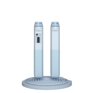 TEMU Unisex Adjustable Blue Counting Jump Rope, Adjustable Pvc Jump Rope With Counter, Speed And Training Rope For Fitness, Suitable For Fitness,