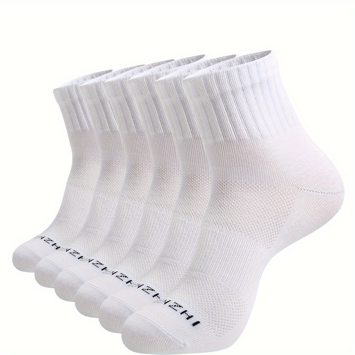 TEMU Women's Socks - Athletic Ankle Socks 6pairs