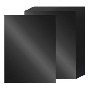 24 Sheets Black Metallic Cardstock Paper 8.5 X 11", 92lb/250gsm Thick Black Foil Cardstock Shiny Mirror Paper Glitter Paper for Crafts Scrapbook Card