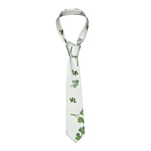 TEMU 1pc Parsley Tie - Soft Machine-washable Herby Necktie Suitable For Weddings, Parties, Dates - & Professional Gift, Casual Formal Wear