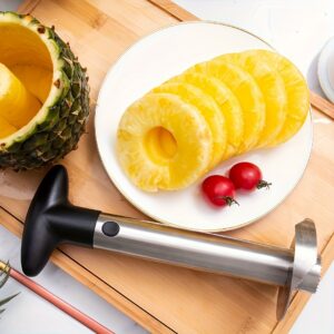 TEMU 1pc, Stainless Steel Pineapple Peeler, Fruit Core Remover, Pineapple Cutter, Pineapple Corer, Pineapple Slicer, Pineapple Cutter, Fruit Corer,