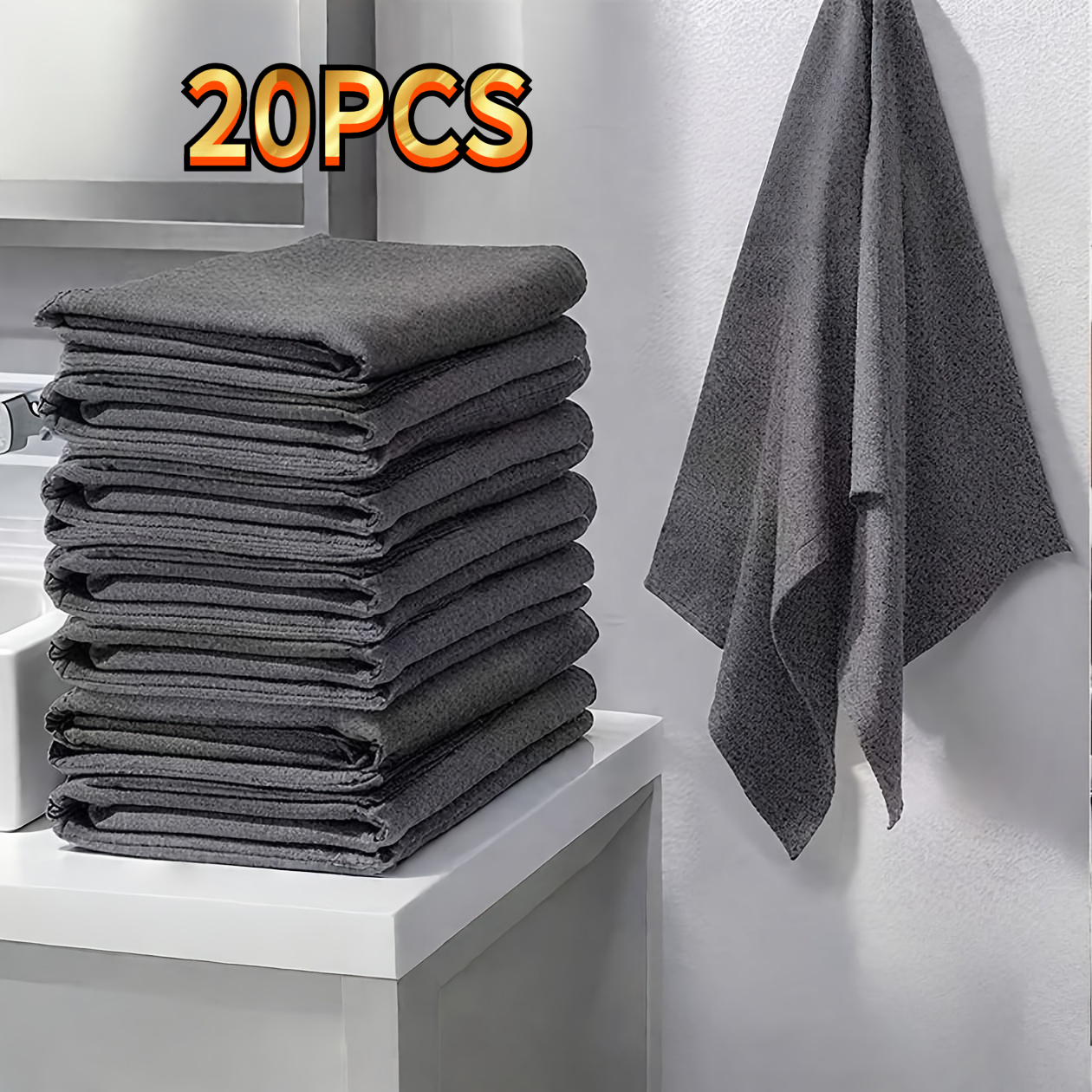 TEMU 20pcs Magic Cleaning Cloth Household Cleaning Cloth Glass Cleaning Cloth Wiping Cloth Cleaning Cloth
