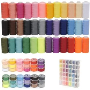 TEMU 72pcs Sewing Thread Set, 36 Colors Sewing Machine Threads, Prewound Spool Sewing Thread Kit, Sewing Machine Thread Assortment, 400 Yards Thread