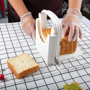 TEMU Adjustable & Foldable Bread Slicer Loaf Toast Baking Cutting Tool Guide Board