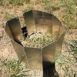 TEMU Camping Windscreen For Stove, 12 Plates Ultralight Folding Camp Windscreen Portable Camping Windshield For Camping Stove
