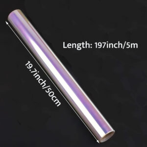 TEMU Iridescent Cellophane Wrap Roll- Cellophane Paper- Iridescent Transparent Cellophane Roll Plastic Wrap For Gift Baskets, Treats, Crafts, Party,