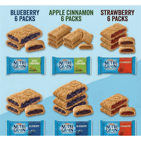 TEMU Nutri‑grain Bars Variety Pack – 1.3 Oz Bars, 18-pack