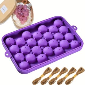 TEMU Silicone Diy Soap Making Kit With Grape Soap Mold, Exquisite Gift Set (soap Not Included)