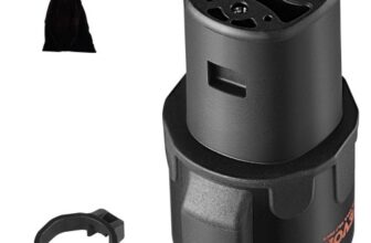 VEVOR J1772 to Tesla Charger Adapter, 80 Amp 240V AC, SAE J1772 EV Charging Adapter to Tesla Plug, with Storage Bag Anti-Drop Lock IP65 Material, Comp