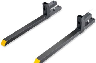 VEVOR Pallet Forks, 2000 lbs Capacity Clamp on Pallet Forks, 43″ Tractor Bucket Forks, Heavy Duty Front Loader Attachment for Tractor, Skid Steer, Loa
