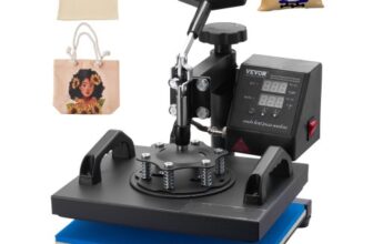 VEVOR Heat Press, 12x10Inch T-Shirt Press Machine, T-shirt Press Heat Press 30x23cm Printing Machine Heat Transfer Sublimation Machine for T-shirts