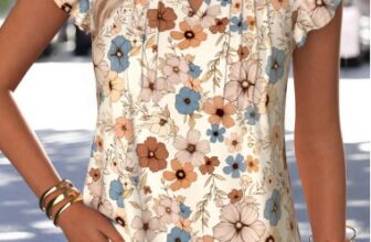 Modlily Beige Floral Print Tummy Coverage Short Sleeve T Shirt – XXL