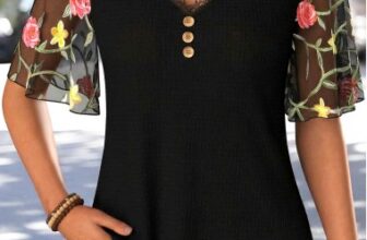 Modlily Black Curved Hem Half Sleeve V Neck T Shirt – XXL