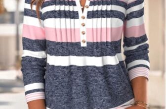 Modlily Multi Color Striped Tuck Stitch Long Sleeve T Shirt – XXL