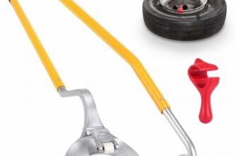 VEVOR Tire Mount Demount Tool, 22.5-24.5 inch Manual Steel Tire Changer Mount Demount Removal Tool, with Extra bead holder, Tubeless Truck Bead Breake