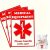 10pcs Medical Alarm Equipment Luggage Label Sticker, Red Fragile Medical Equipment Interior Sticker, Handle With Medical Supplies Care Label 3.9in/2.56in