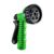Adjustable Garden Hose Water Nozzle with 7-Spray Patterns – Green 1-Pack