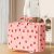 1pc Cherry Pattern Large Capacity Storage Bag, Portable Bag With Handles, Travel Gear Organization Bag For Clothing & Quilts