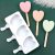 1pc, Ice Cream Mold Heart Shape Silicone Popsicle Moulds Ice Cube Tray For Party Bar Decoration Popsicle Mold