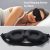 1pc Soft Blockout Light Sleep Eye Mask For Sleeping, 3d Contoured Blindfold With Adjustable Strap, For Nap Travel Night Shift Yoga Meditation