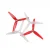 2 Pairs / 10 Pairs HQProp Ethix P4 Candy Cane 5140 5.1X4.0 5.1 Inch 3-Blade Poly Carbonate Propeller for RC Drone FPV Ra