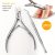 2pcs Professional Stainless Steel Nail Clippers, Multifunctional Callus Nail Clippers, Nail For Men, Women, And Seniors, Nail Care Tools, No Fragrance