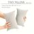 2pcs Travel Mini Pillows, 11 “x 7” Mini Pillows, Multi Functional Mini Pillows, Suitable For Travel, Suitable For Neck, Waist, Back, Pet, Large Rectangular Small Pillows, Grey