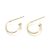 304 Stainless Steel Earring Hooks, with Ice Pick Pinch Bails, Stainless Steel Color, 27.5x21mm, 21 Gauge, Pin: 0.7mm and 0.5mm(for half dirlled beads)