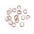 304 Stainless Steel Jump Rings, Open Jump Rings, Metal Connectors for DIY Jewelry Crafting and Keychain Accessories, Real 18K Gold Plated, 18 Gauge, 6x1mm, Inner Diameter: 4mm