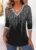 Modlily Black Tummy Coverage Ombre Long Sleeve T Shirt – XXL
