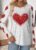 Modlily Multi Color Heart Print Long Sleeve T Shirt – XXL