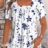 Modlily Multi Color Tummy Coverage Dazzle Colorful Print T Shirt – XXL