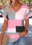 Modlily Pink Geometric Print Tummy Coverage Short Sleeve T Shirt – XXL