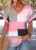 Modlily Pink Geometric Print Tummy Coverage Short Sleeve T Shirt – XXL