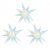 3Pcs 26’Iridescent Explosion Star Balloons/Colorful Star Clear Foil Decorative Folding Rainbow/Taylo*r Concert Decoration/Under The Sea Mermaid Party/